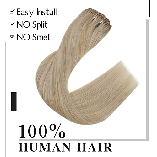 לחסוך יותר לקנות יחד [20 אינץ 27/613 קליפ בתוספות שיער + 18/613 חוט שיער הרחבות] שיער טבעי
